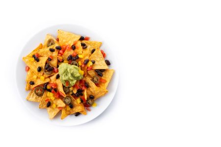 tortillas de maíz con guacamole